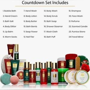 NEW Lovery 24 Item Advent Calender With Body Care Products - Valued At $350